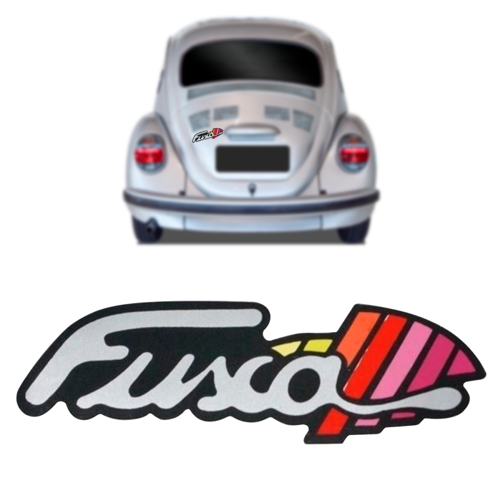 Emblema Fusca Volkswagen Fusca Itamar Cromado Fundo