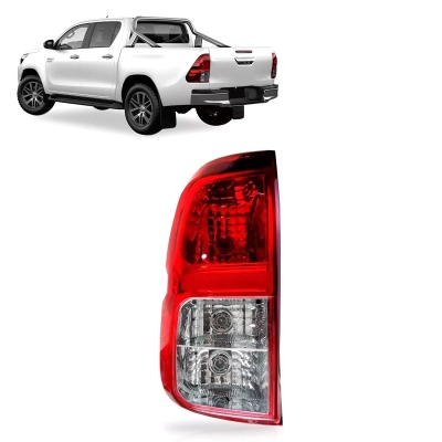 Lanterna Traseira Acrílica Bicolor Re Cristal | Toyota Hilux 2016/2020 - Lado Esquerdo