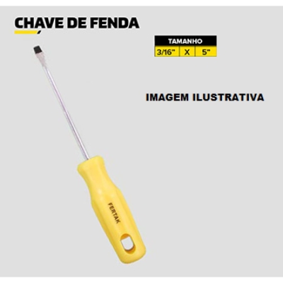 Chave Fenda - 3/16x5 polegadas