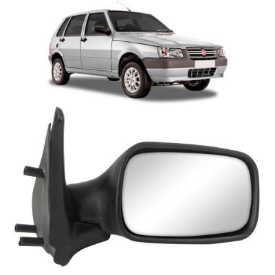 Retrovisor Externo - Fiat Uno Fire 2001/2005 - Quatro Portas / Sem Controle / Direito (Carona)