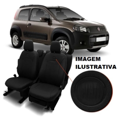 Capa De Banco Preta Fiat Uno Vivace Após 2012