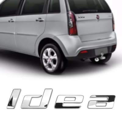 Emblema 'Idea' - Fiat Idea 2010/2015 - Cromado