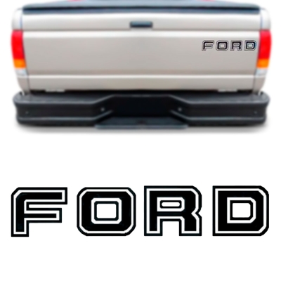 Emblema 'FORD' - Ford F1000 1994/1998 - Preto / Adesivo