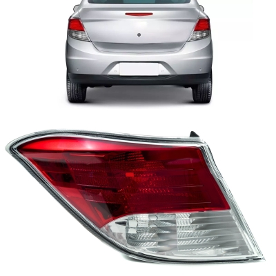 Lanterna Traseira - Chevrolet Prisma 2013/2018 - Acrilica / Bicolor / Cristal / Lado Esquerdo