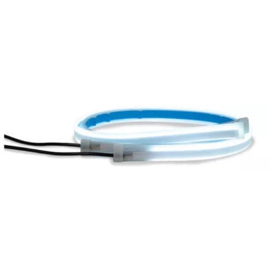 Fita Seta Led Smd 12v 60 Cm Função Start Dual Color Farol Dianteiro