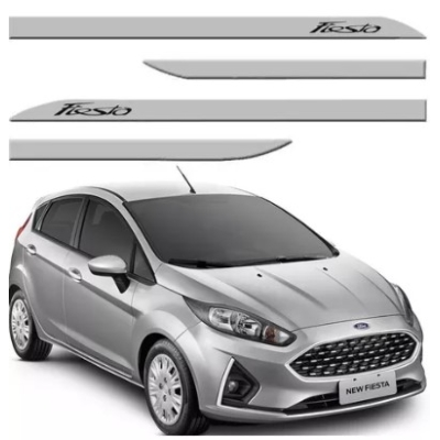 Friso Lateral New Fiesta 2012 Prata Dublin Personalizado