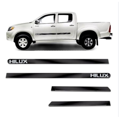 Friso Lateral Personalizado Preto Hilux Toyota Até 2012