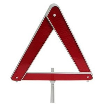 Triangulo De Segurança Universal Em Plástico Com Fundo Branco Vhp