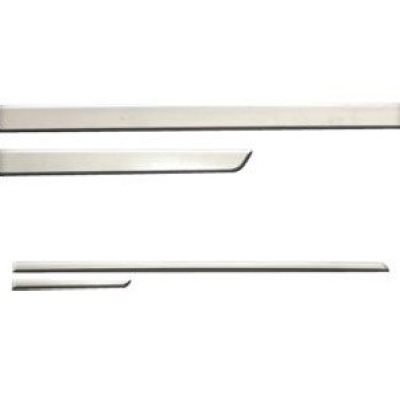 Friso Lateral Universal 2 Portas 108x3 Cm 35x3 Cm Cromado Jogo 4 Peças Lado Direito/Esquerdo