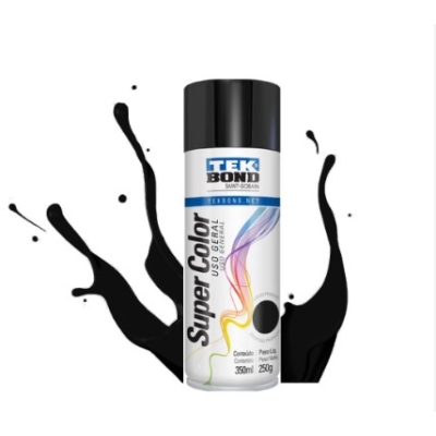 Tinta Spray Preto Brilhante 350ML/250G