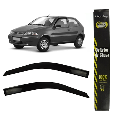 Calha De Chuva Para Fiat Palio 1996/2011, Strada 1996/2020 - 2 Portas