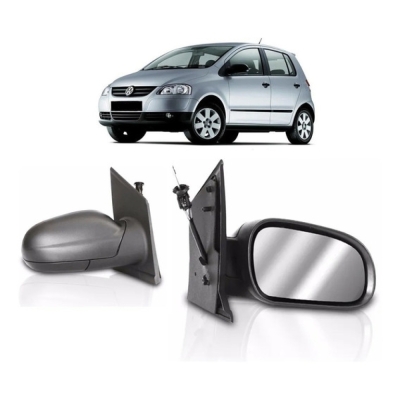 Retrovisor Externo - Volkswagen Fox 2003/2010 / Crossfox / Spacefox 2005/2011 - Duas Portas e Quatro Portas / Com Controle / Direito (Carona)
