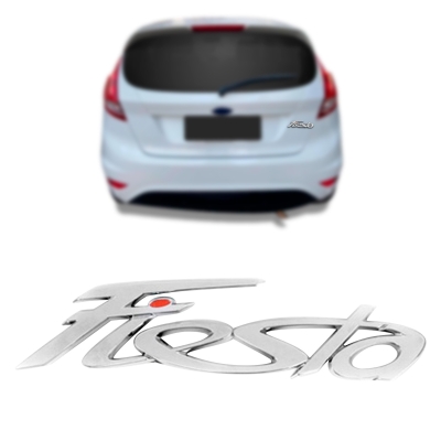 Emblema 'Fiesta' - Ford New Fiesta (Hatch e Sedan) 2011/2020 - Cromado