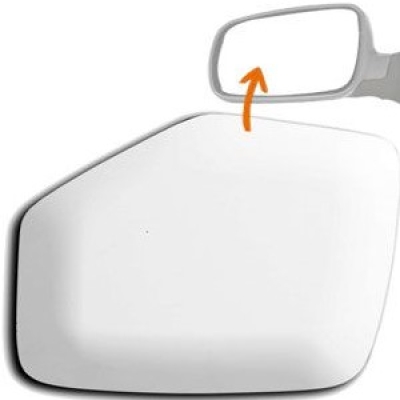 Lente Do Retrovisor Sem Base Fiat Palio Fire 2000 A 2007/ Uno Fire 2005 A 2010 Prata Metalizado Lado Esquerdo