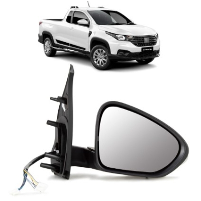 Espelho Retrovisor Externo Fiat Nova Strada 2020 A 2022 Controle Elétrico Com Pisca E Tit Dowm Lado Direito