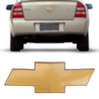 Emblema 'Logo Chevrolet' - Chevrolet Corsa Classic 2003/2016 - Dourado / Somente Gravata / Porta Malas