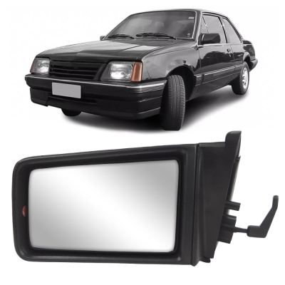 Retrovisor Externo - Chevrolet Monza 1985/1990 - Duas Portas e Quatro Portas / Com Controle / Esquerdo (Motorista)