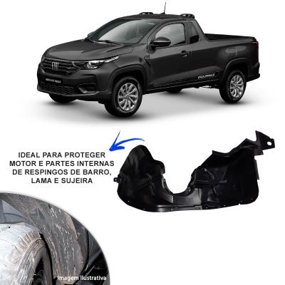 Parabarro - Fiat Strada 2020/2024 (Automática) - Dianteiro / Esquerdo