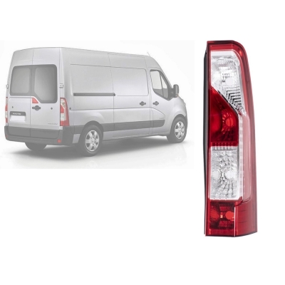 Lanterna Traseira - Renault Master 2012/2023 - Acrilica / Bicolor / Lado Direito