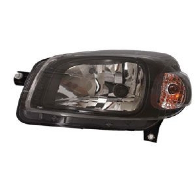 Farol H4 Máscara Negra | Fiat Novo Uno, Fiorino 2010/2014 - Lado Esquerdo