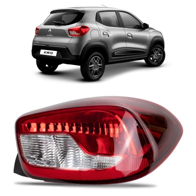 Lanterna Traseira Acrílica Bicolor | Renault Kwid 2017/2021 - Lado Direito