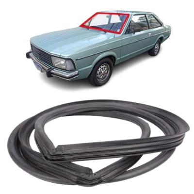 Borracha Parabrisa Corcel 1978 A 1992 Sem Friso