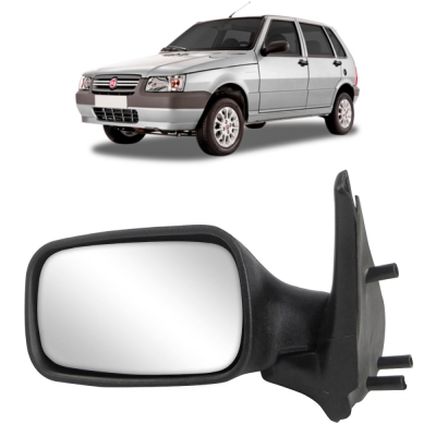 Retrovisor Externo - Fiat Uno Fire 2001/2005 - Quatro Portas / Sem Controle / Esquerdo (Motorista)