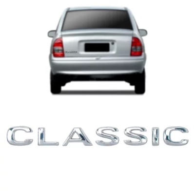 Emblema 'CLASSIC' - Chevrolet Corsa Classic 2004/2007 - Cromado