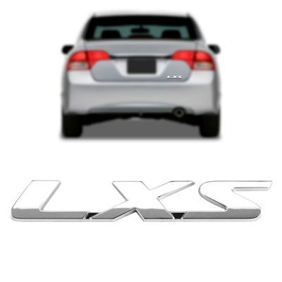 Emblema 'LXS' - Honda Civic 2007/2011 - Cromado