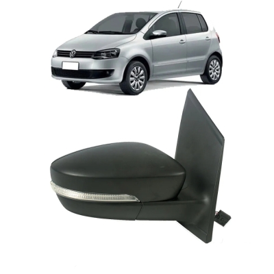 Retrovisor Externo - Volkswagen Fox / Spacefox 2009/2014 - Quatro Portas / Com Controle Elétrico / Com Seta (Pisca) / Direito (Carona)