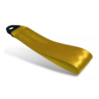Cinta Fita Tow Strap Reboque Para Choque Dianteiro Amarelo Universal