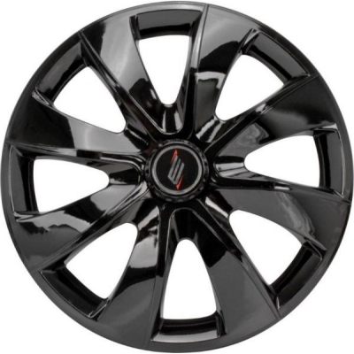 Calota Em Abs Modelo Prime Unicolor Universal Sport Aro 14 Preto Fixação Parafusos - Jogo.