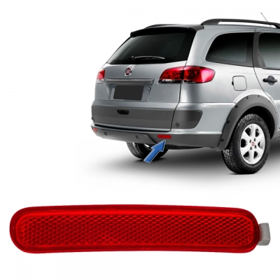 Refletor Do Para-Choque - Fiat Siena Após 2001, Palio Weekend Após 2008, Fiorino Após 2014, Uno Após 2015 | Lado Direito