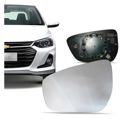 Lente (Espelho) Do Retrovisor - Chevrolet Onix / Prisma - Metalizado / Lado Esquerdo (Motorista)