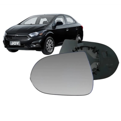Lente (Espelho) Do Retrovisor - Chevrolet Onix / Prisma - Metalizado / Lado Esquerdo (Motorista)