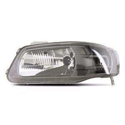 Farol H4 Máscara Cinza | Vw Gol G4, Parati G4, Saveiro G4 2006/2014 - Lado Esquerdo