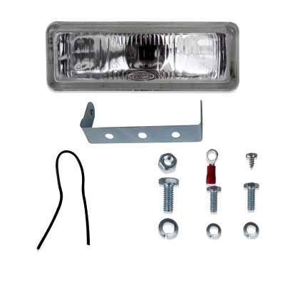 Farol Auxiliar - Uso Universal - Retangular / 125x42MM / Com Kit De Suporte / Par