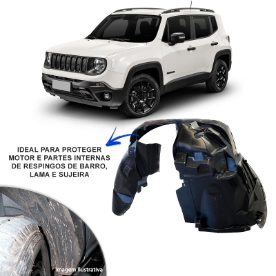 Parabarro - Jeep Renegade 2015/2021 - Dianteiro / Esquerdo / Com Tampa