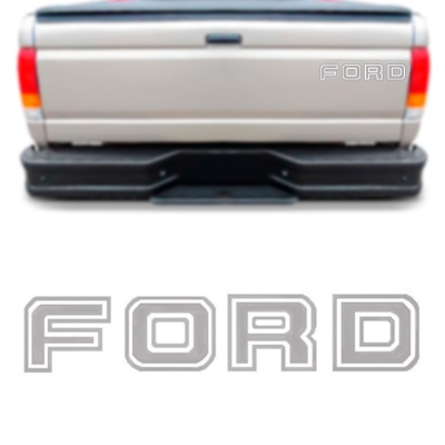 Emblema 'FORD' - Ford F1000 1994/1998 - Prata / Adesivo