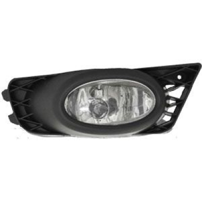 Farol Auxiliar Com Moldura | Honda New Civic 2009/2011 - Lado Esquerdo