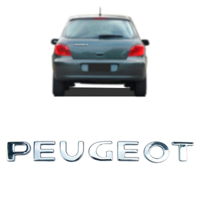 Emblema 'PEUGEOT' - Família Peugeot 2005/2022 - Cromado