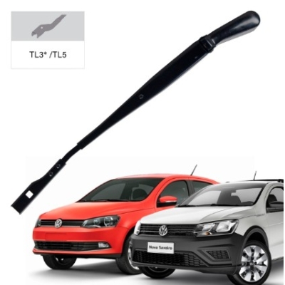 Braço Da Palheta Dianteira Vw Gol 2013 A 2022 Lado Esquerdo Fixação Tl3