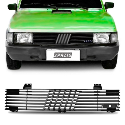 Grade Frontal Do Radiador - Fiat Spazio 1983/1986 - Preto / Modelo Original