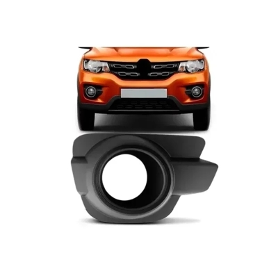 Grade Moldura Do Farol Auxiliar - Renault Kwid 2017/2021 - Com Milha / Direito