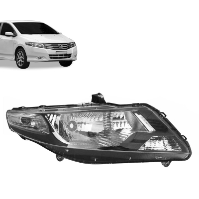 Farol H4 Máscara Negra | Honda City 2009/20214 - Lado Direito