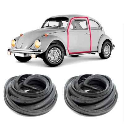 Borracha Da Porta - Volkswagen Fusca 1959/1977 - Modelo Original / Com Aba / Jogo