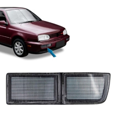 Lanterna Do Para-choque Dianteiro Vw Golf 1994 A 1996 Refletiva Acrilica Cristal Lado Direito