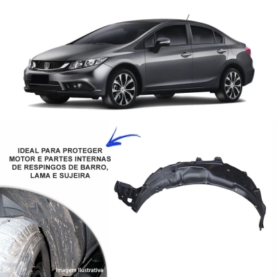 Parabarro - Honda Civic 2007/2011 - Dianteiro / Esquerdo