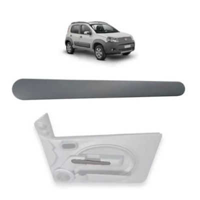 Moldura Do Puxador Da Porta - Fiat Uno Vivace 2010/2015 - 4 Portas / Vidro Elétrico / Dianteiro / Direito