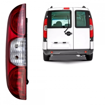 Lanterna Traseira Fiat Doblo 2010/2018 | Fiorino Após 2014 | Plástico Rubí | Lado Esquerdo.
